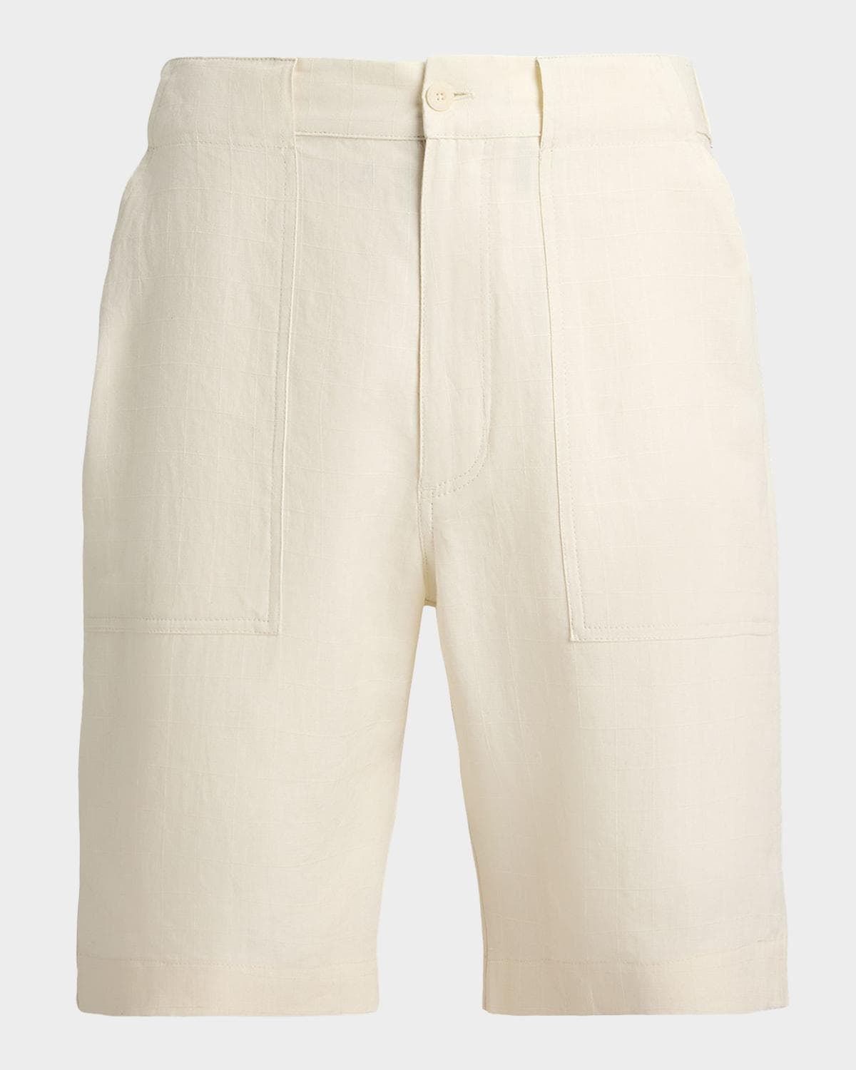 Ralph Lauren Purple Label Relaxed Fit Hand-Tailored Linen Short · 30
