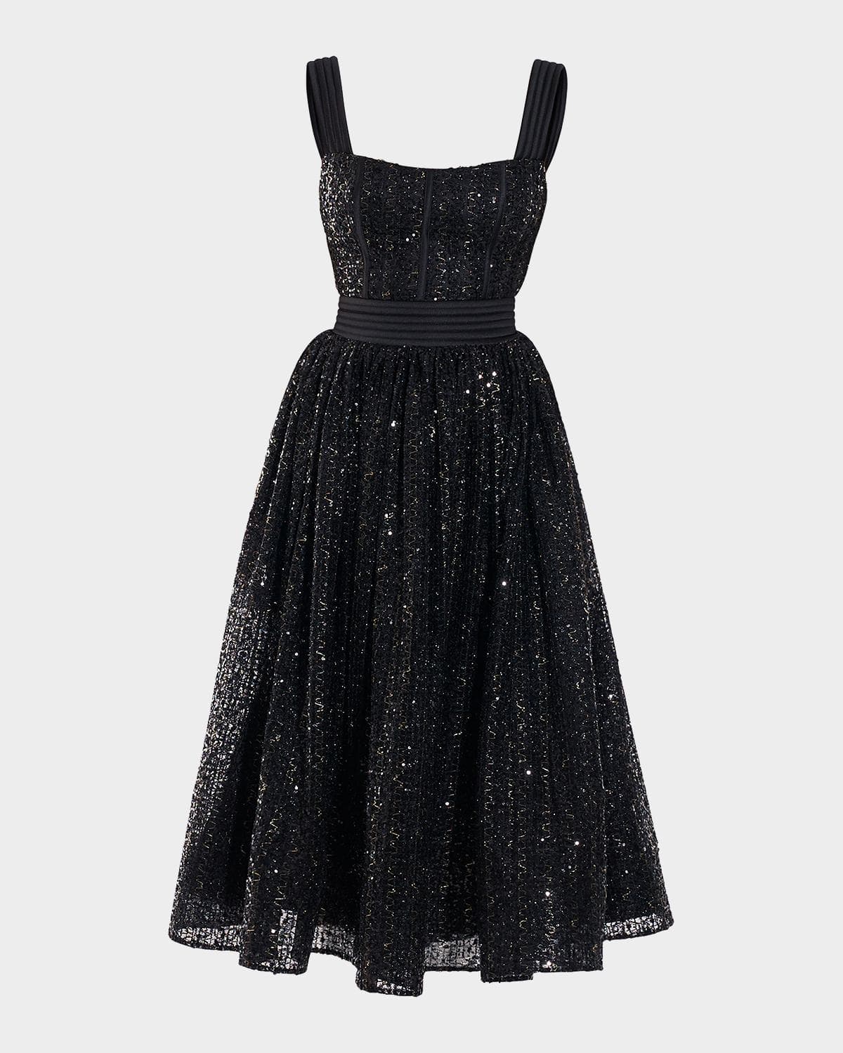 ZHIVAGO Charlotte Sequined Midi Dress · 0