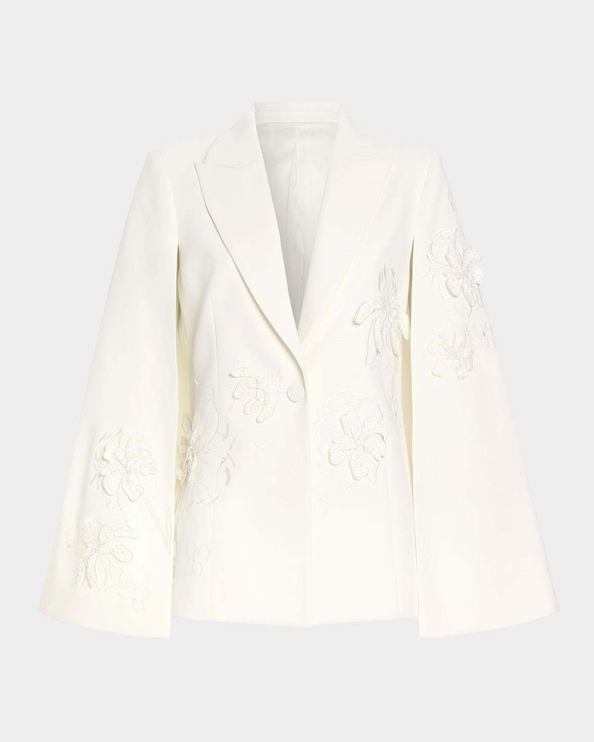 Ramy Brook Rosalinda Embellished Cape Jacket