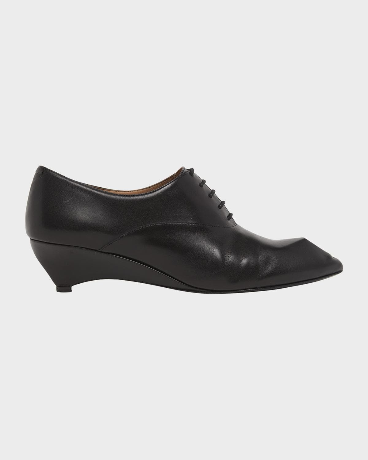Jil Sander 35mm Leather Oxford Wedges