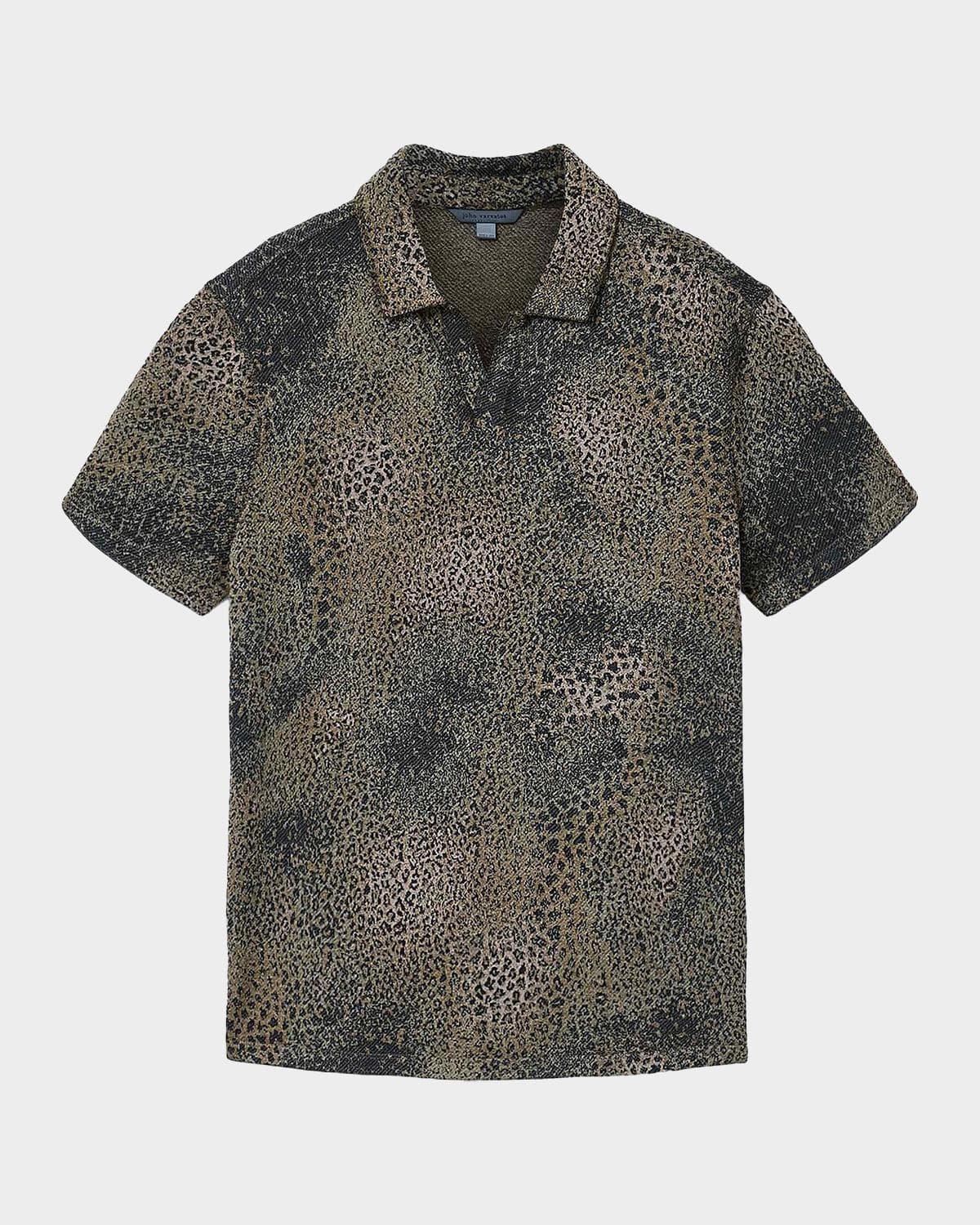 John Varvatos Men's Perkins Degrade Jacquard Polo Shirt