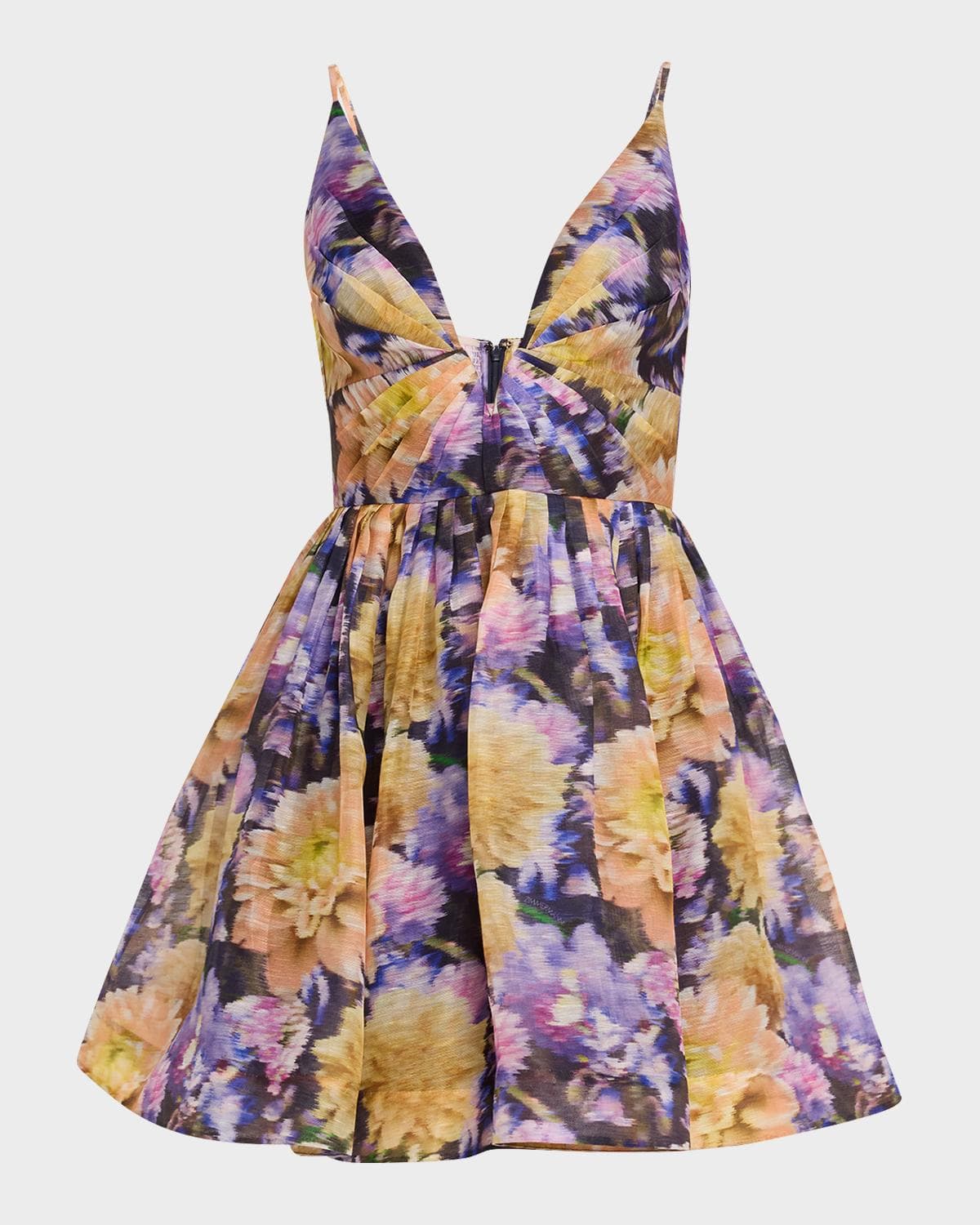 Zimmermann Luna V-Neck Mini Dress
