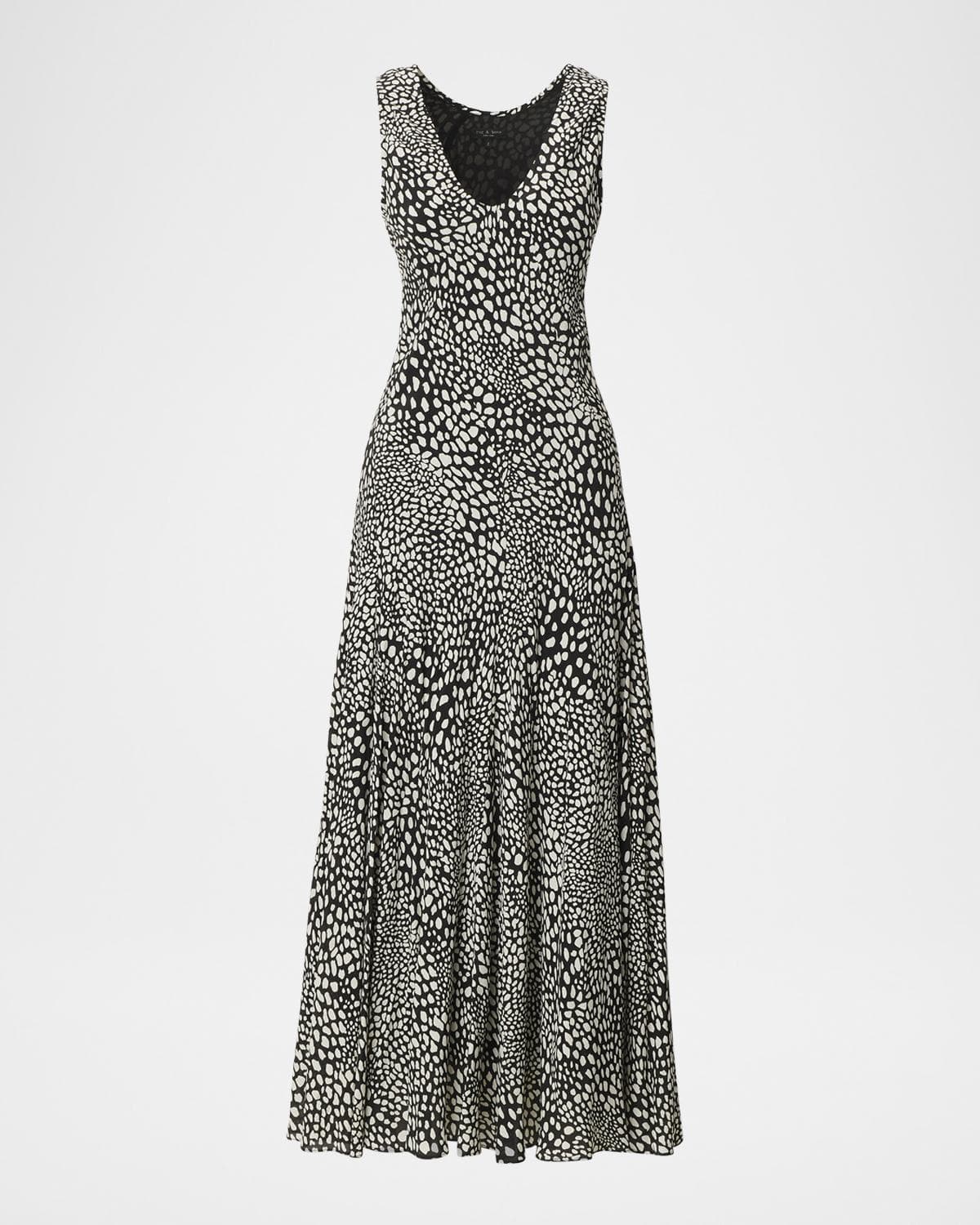 rag & bone Sinead Printed Silk-Blend Maxi Dress