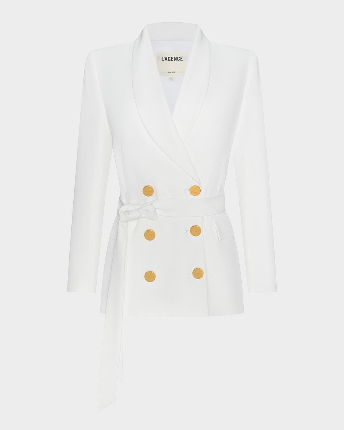 L 'AGENCE Aven Wrap Double-Breasted Blazer