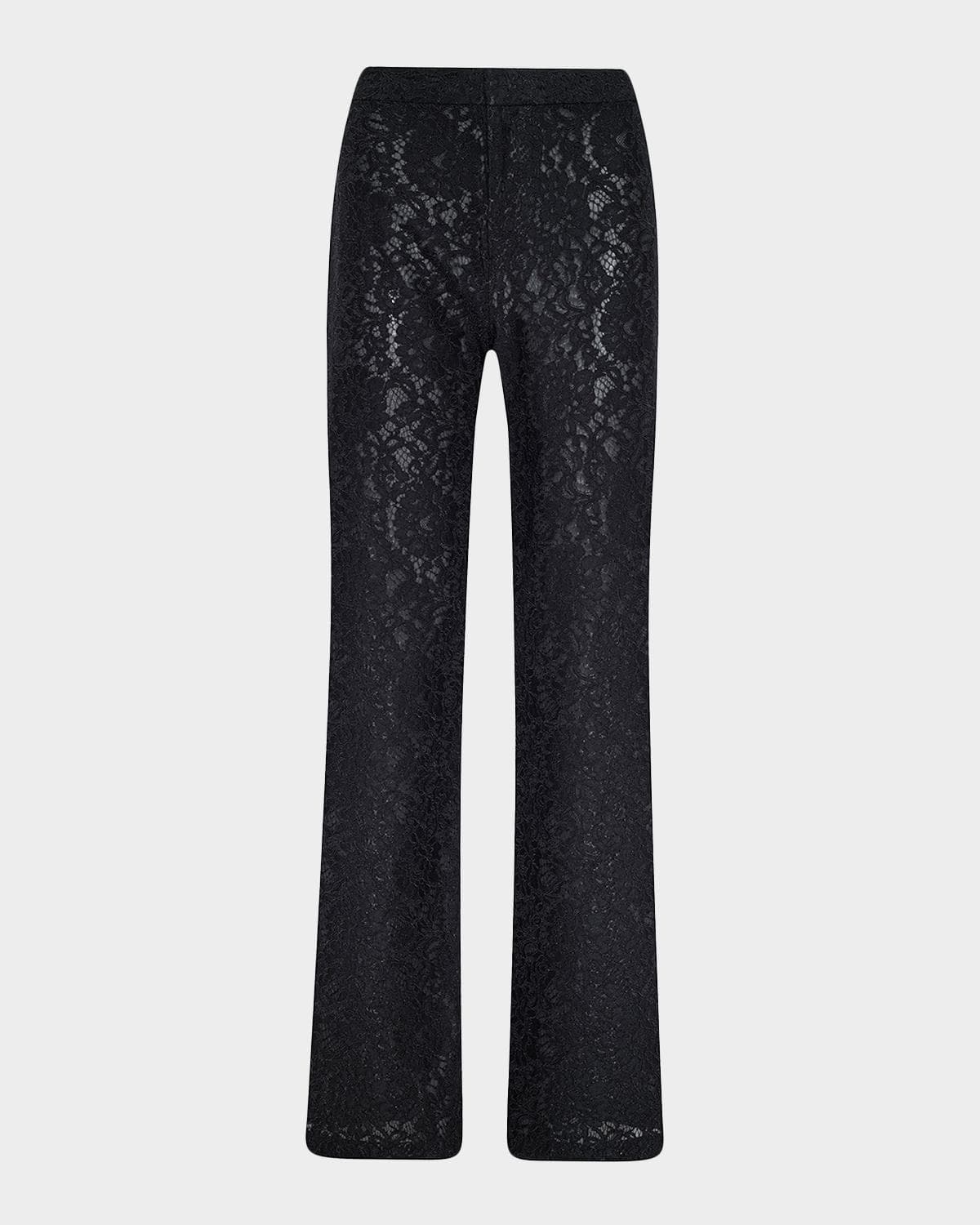 L 'AGENCE Livvy Lace Straight-Leg Trousers