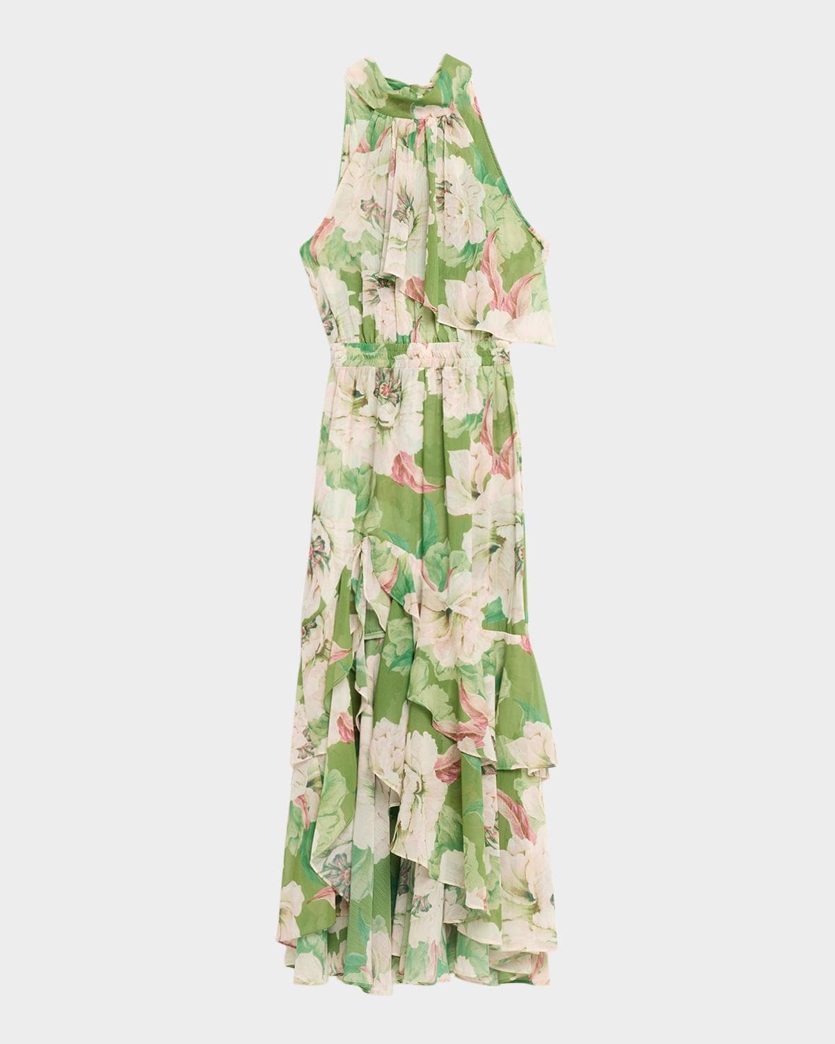 MISA Los Angeles Aneva Halter High-Low Dress
