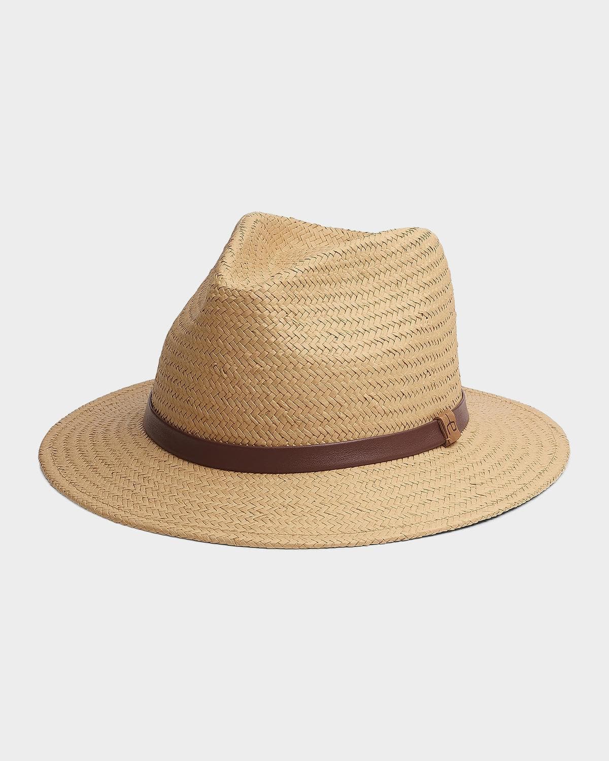 rag & bone Packable Straw Fedora Hat