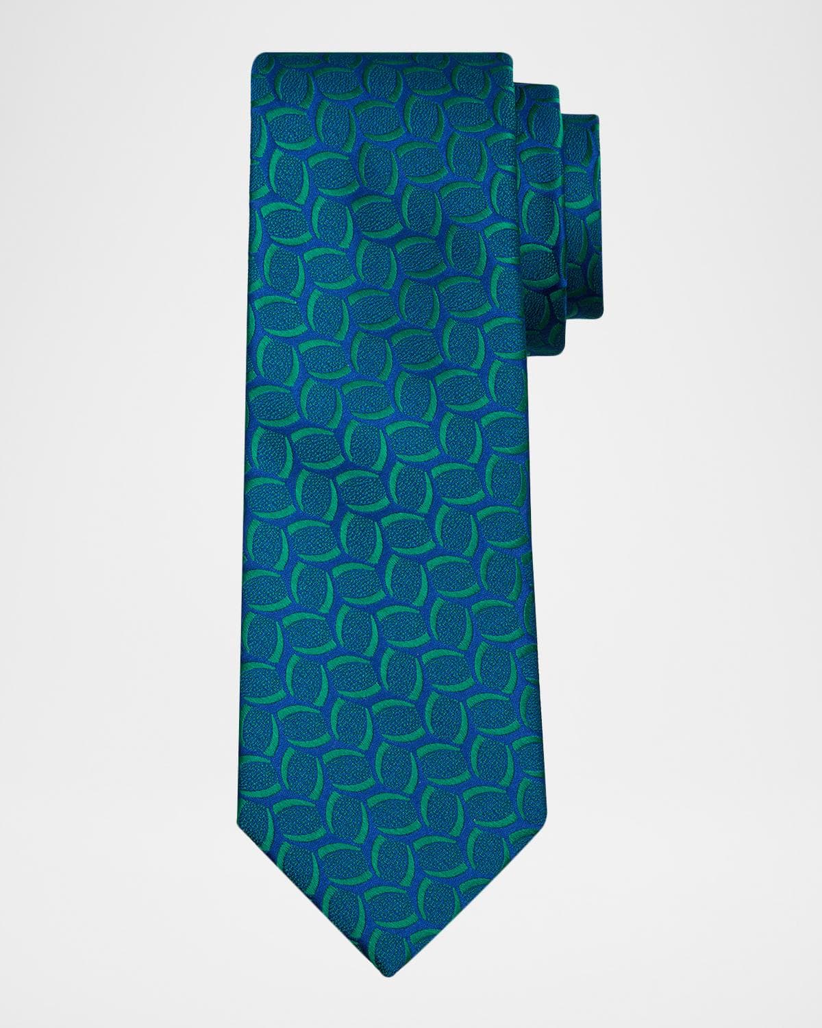 Charvet Men's Geometric Jacquard Silk Tie