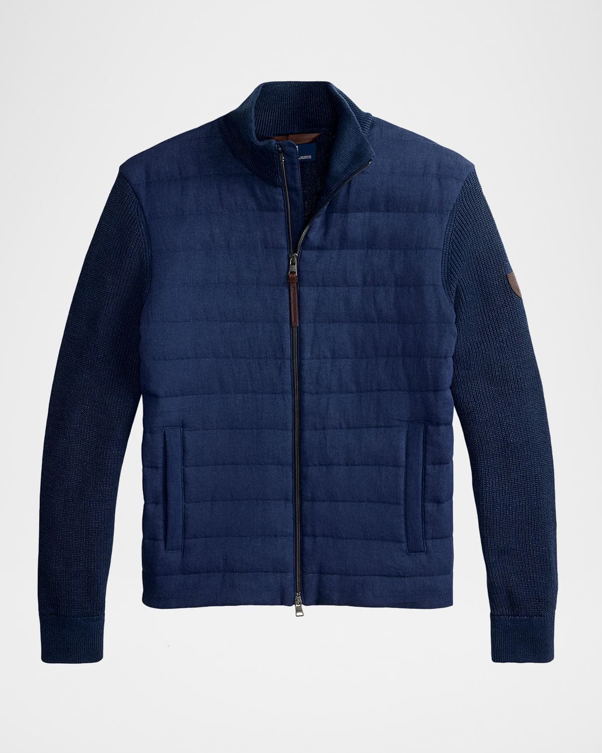 Polo Ralph Lauren Men's Hybrid Linen Full-Zip Sweater