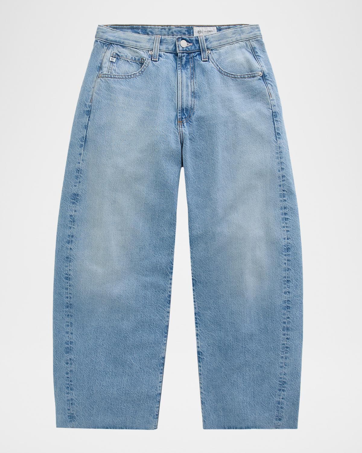 AG Jeans Hattie Cropped Comfort Stretch Barrel Jeans