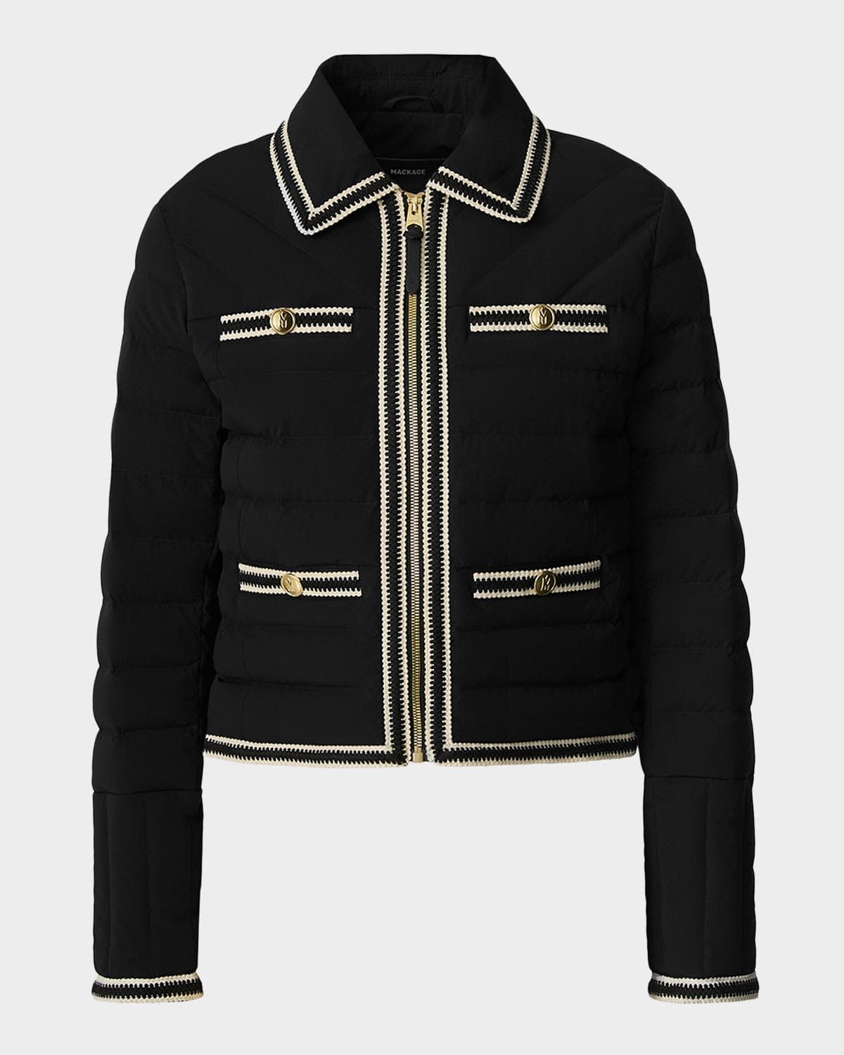 Mackage Petunia Crochet-Trim Down Jacket