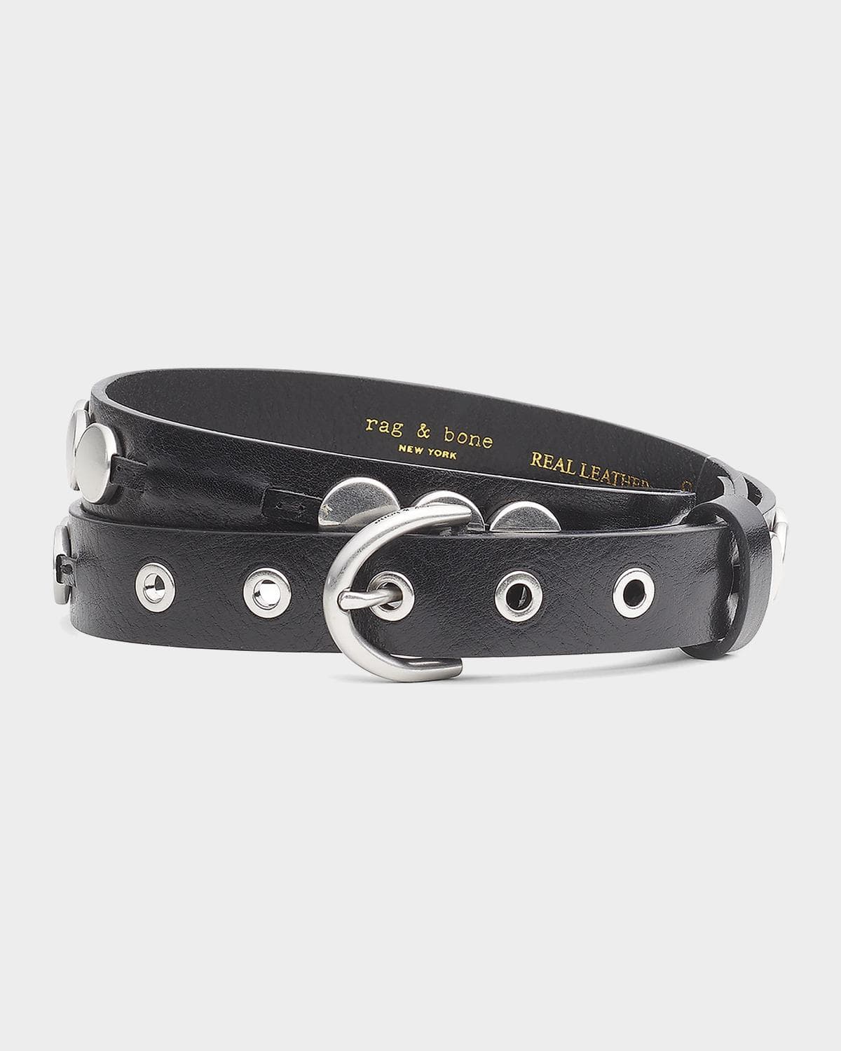 rag & bone Luna Beaded LeatherBelt
