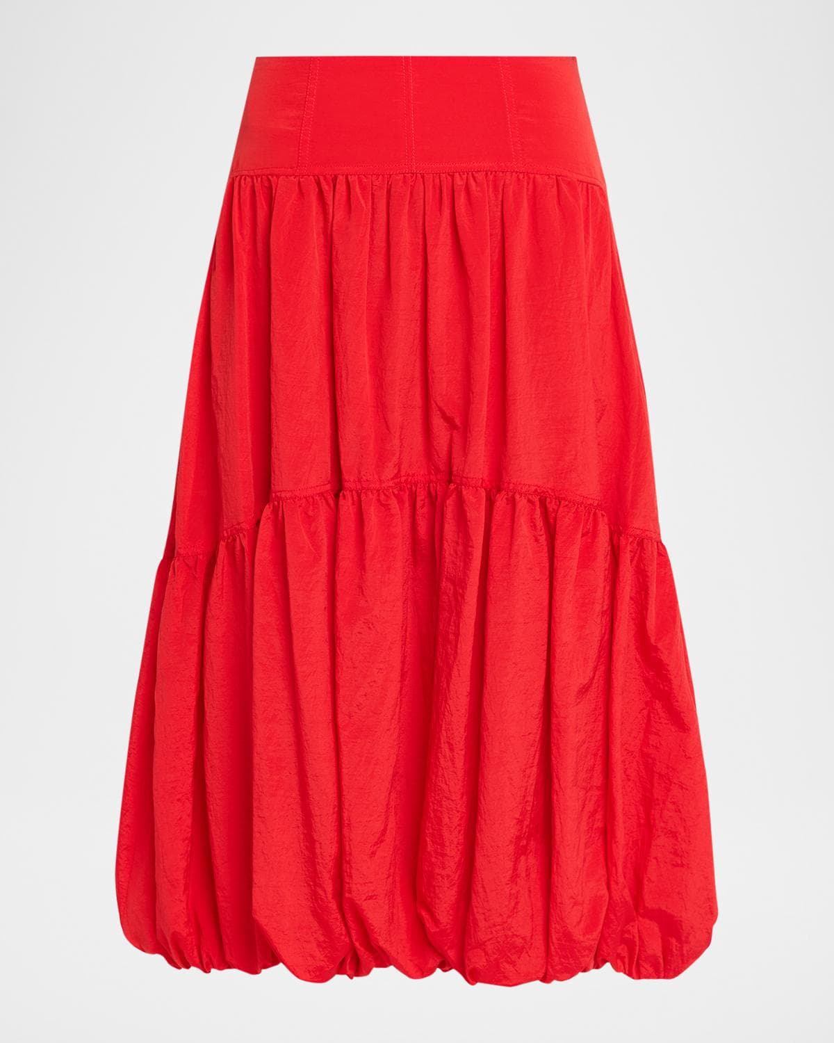 Cinq à Sept Blythe High-Waist Tiered Midi Skirt
