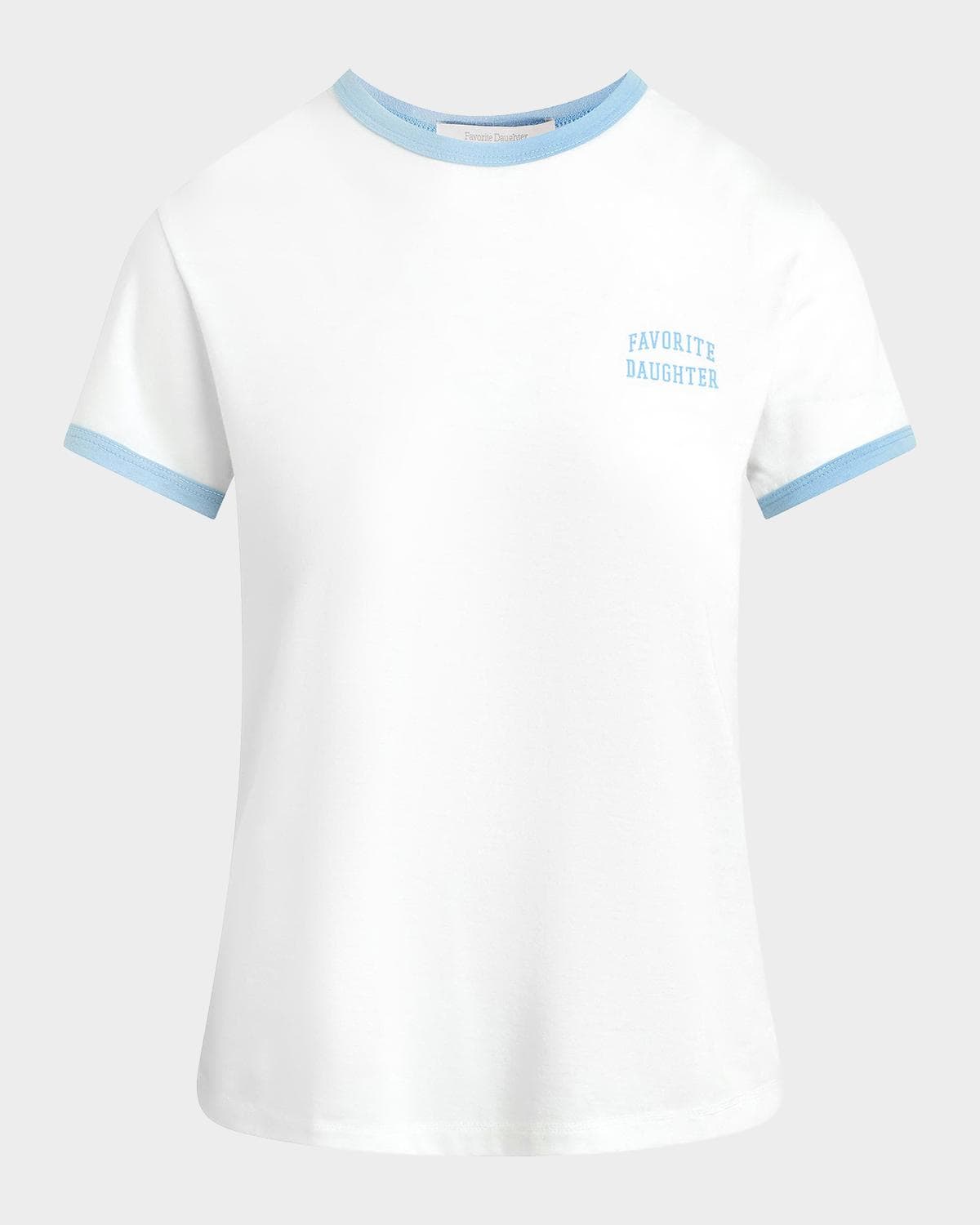 Favorite Daughter The Collegiate Crewneck Ringer T-Shirt