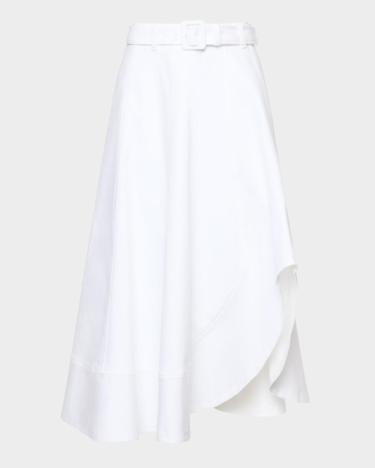 Cinq à Sept Zelda Asymmetric Denim Skirt