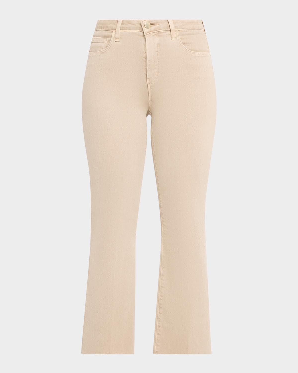 L 'AGENCE Kendra High-Rise Crop Flare Jeans