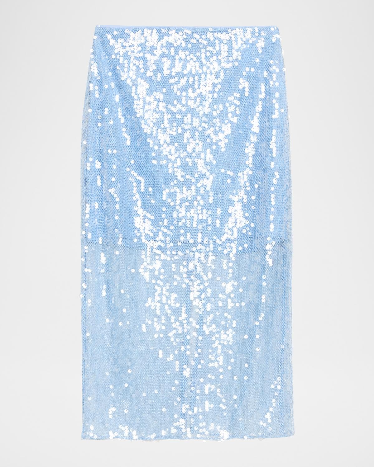 Veronica Beard Allora Sequined Midi Skirt