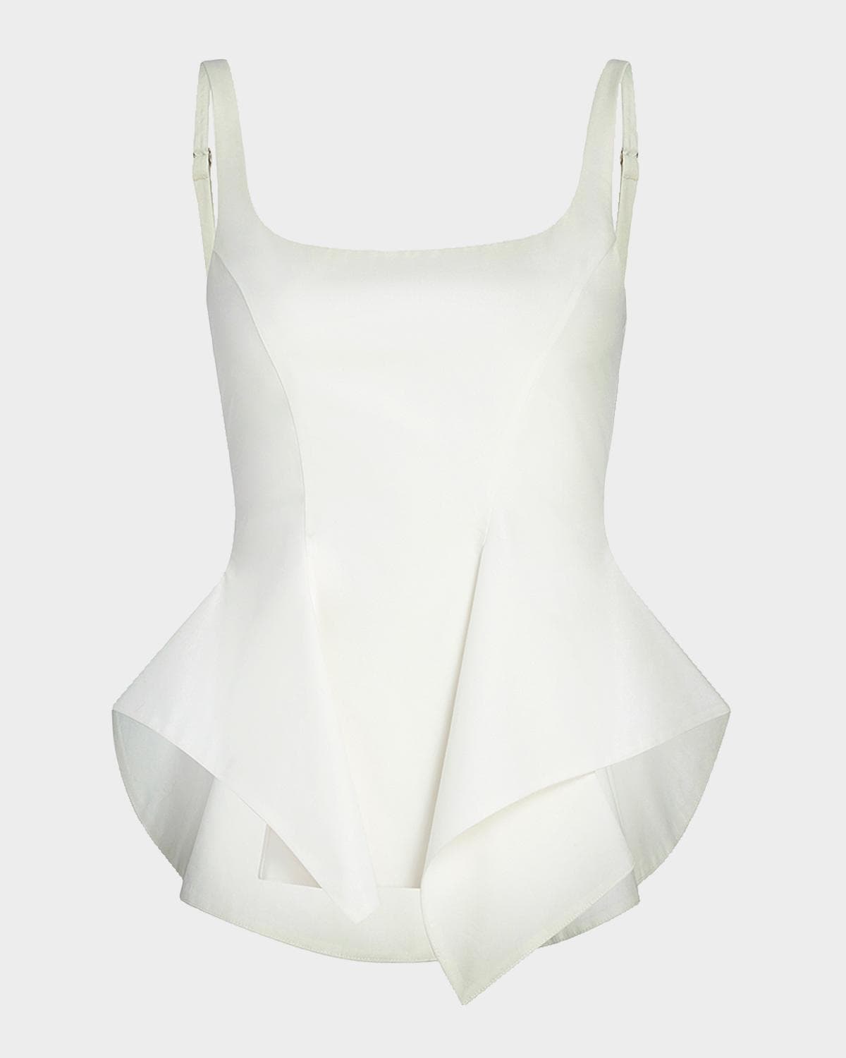 Khaite Loa Asymmetric Peplum Top