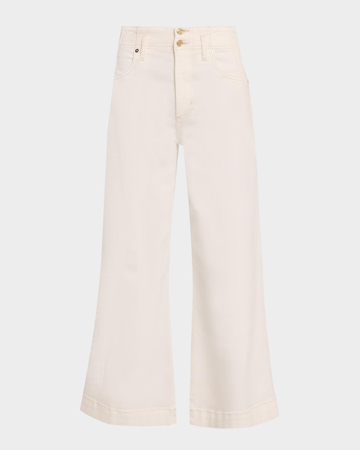 FRAME The Seamed Wide Trouser Crop Jeans