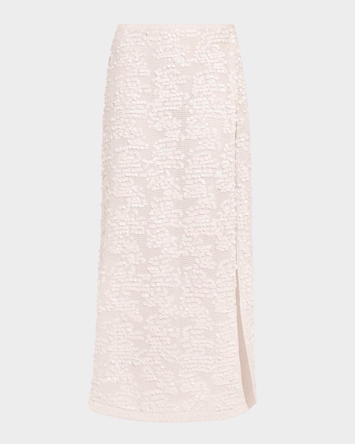 Ramy Brook Lucille Paillette Coverup Skirt