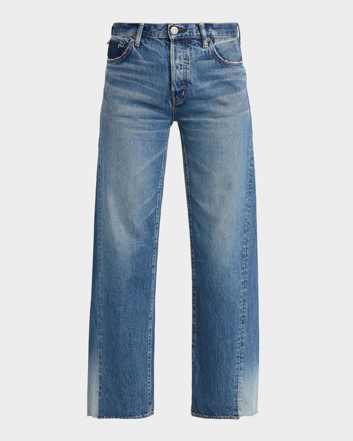 MOUSSY VINTAGE Wide-Leg Paneled Jeans