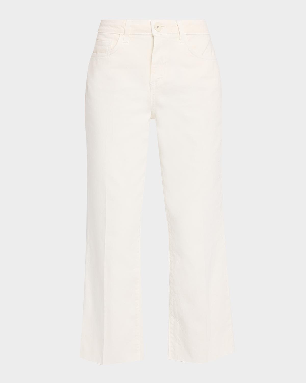 L 'AGENCE Wanda High-Rise Cropped Wide Jeans