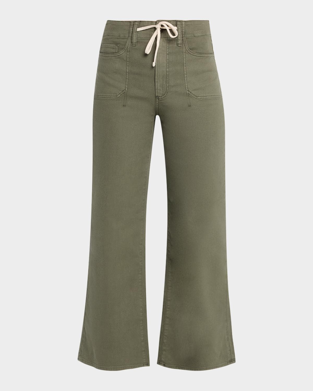 PAIGE Ari Wide-Leg Drawstring Utility Jeans