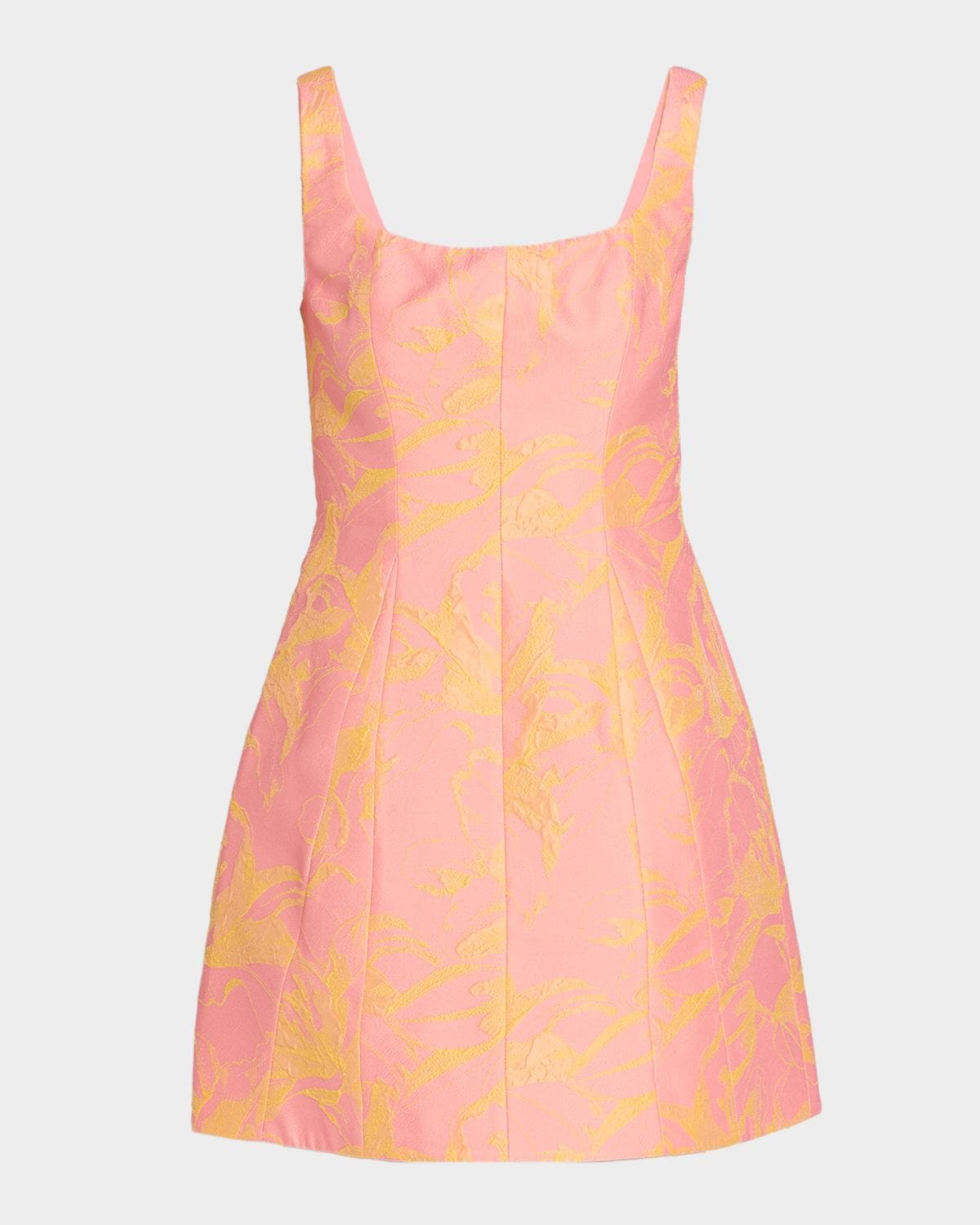 As It May Amira Sleeveless Floral Jacquard Mini Dress