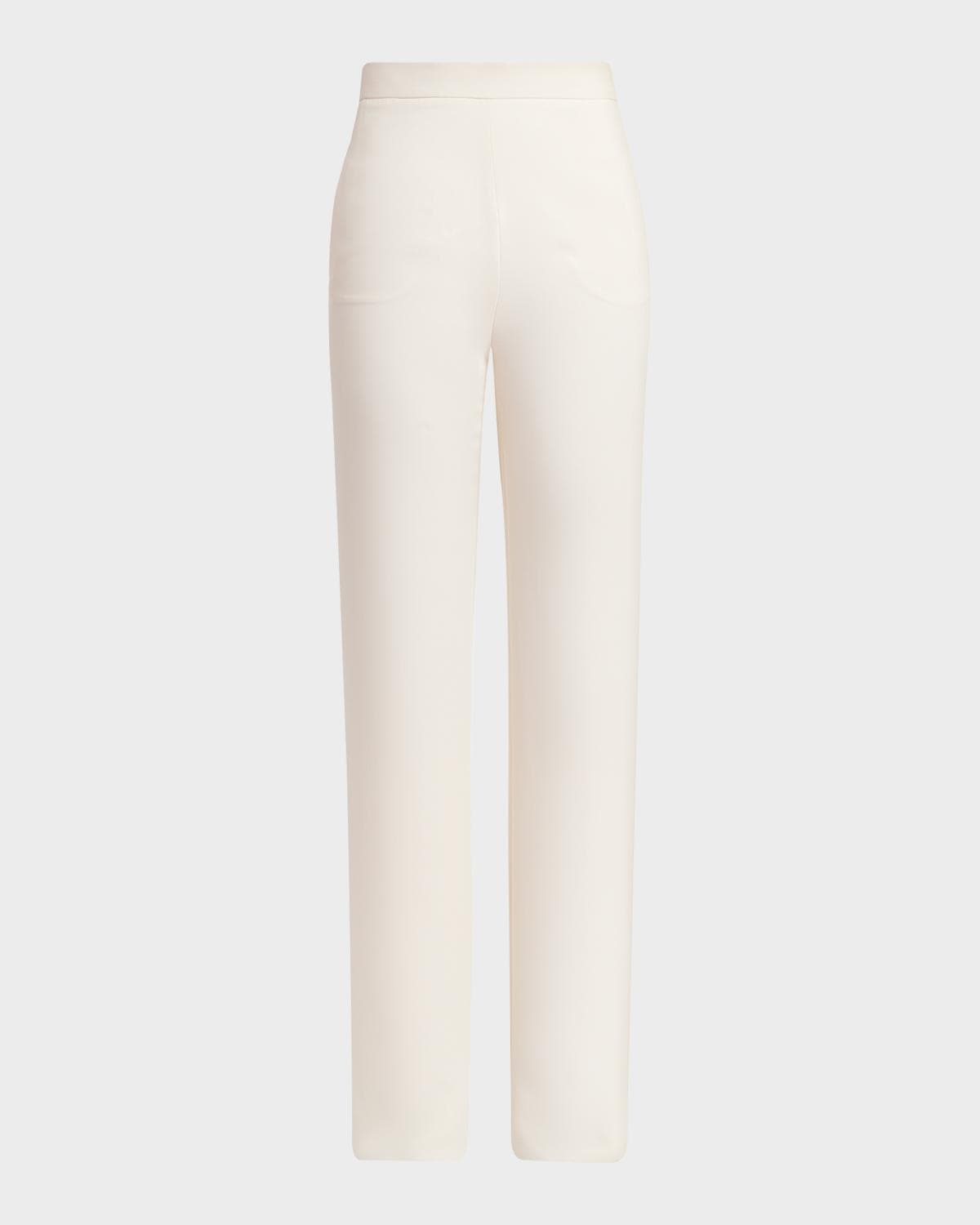 Valentino Garavani Silk Straight Trousers