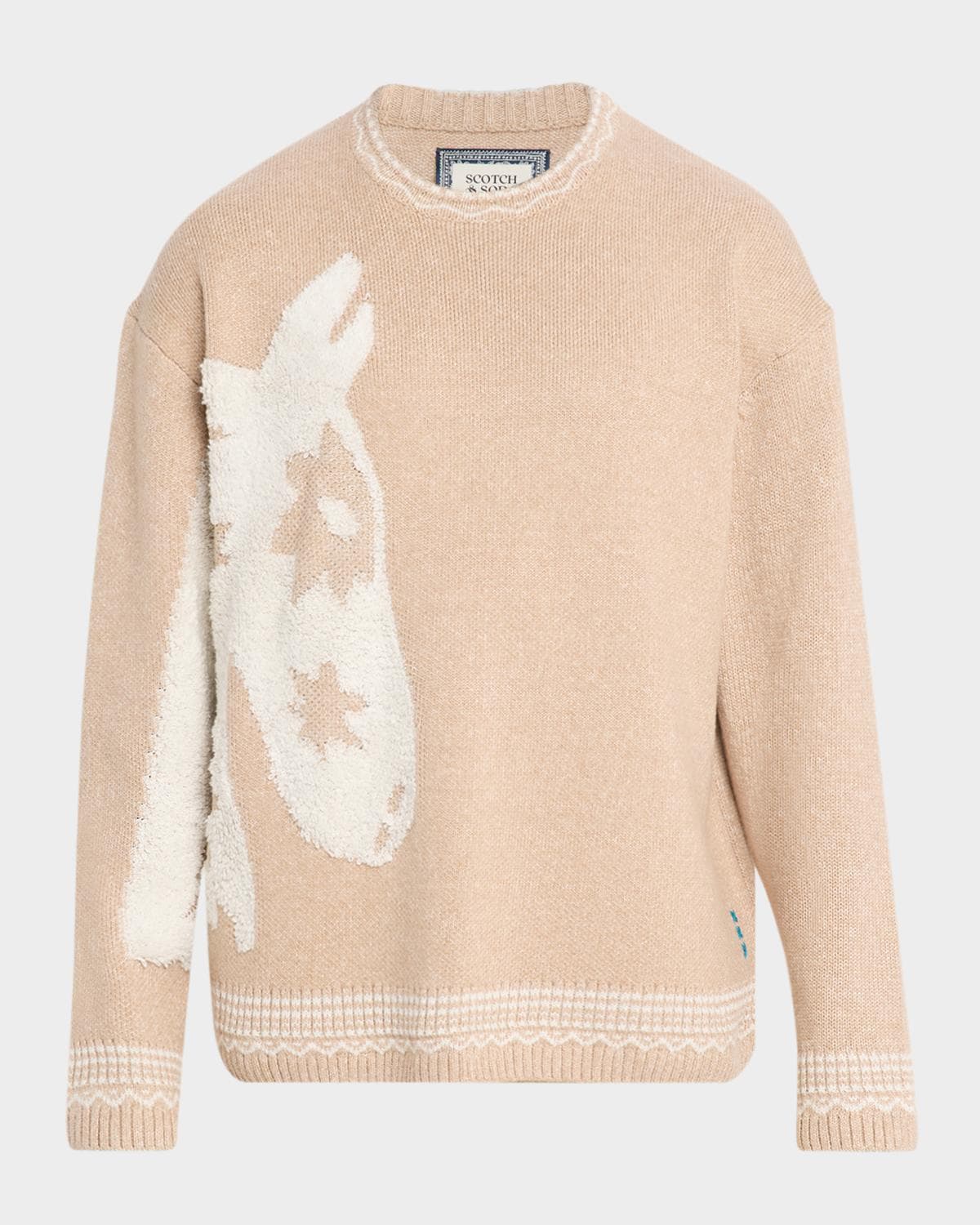 Scotch & Soda Men's Jacquard Loose Pullover Sweater