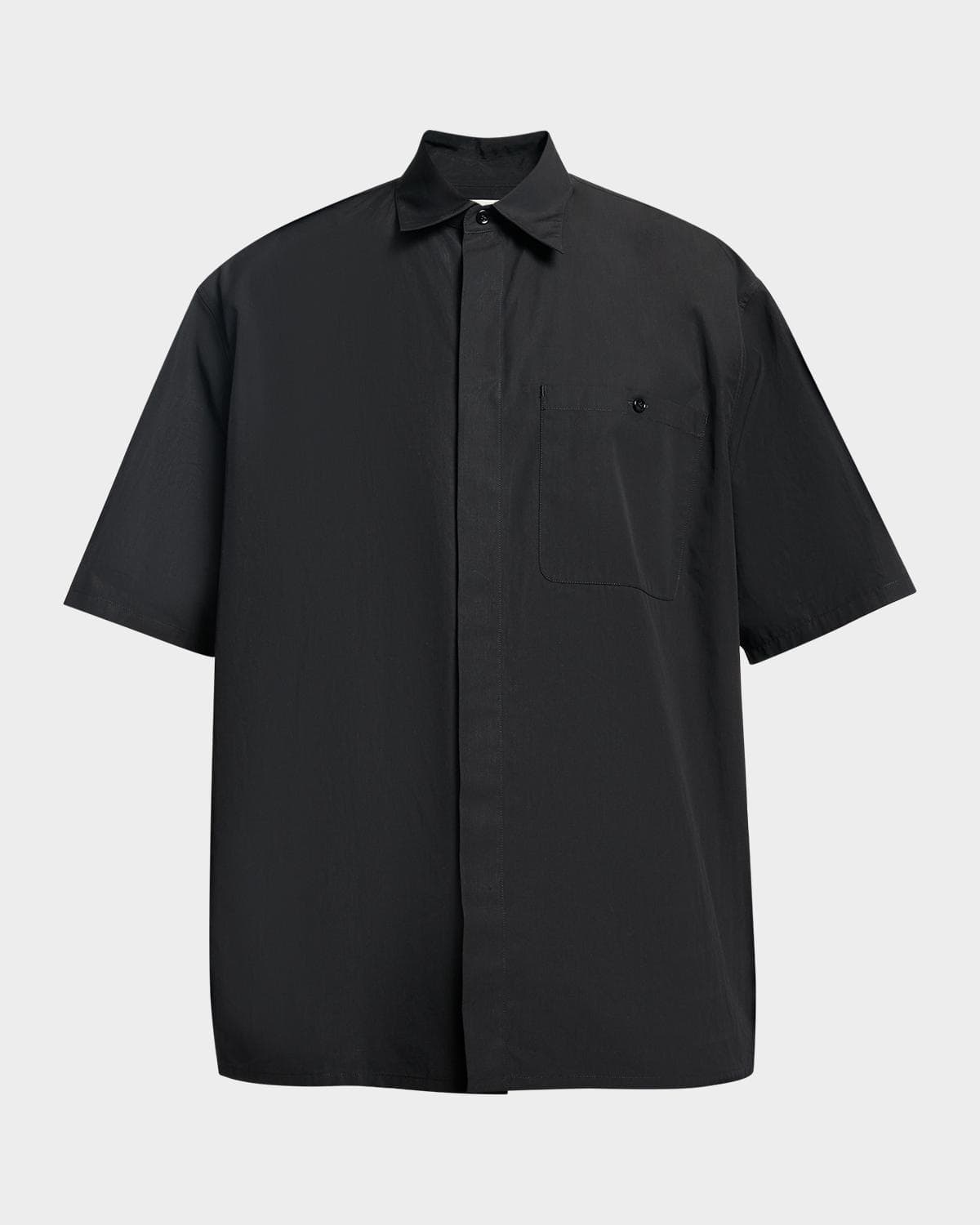 Saint Laurent Men's Cotton Chemise Short-Sleeve Shirt