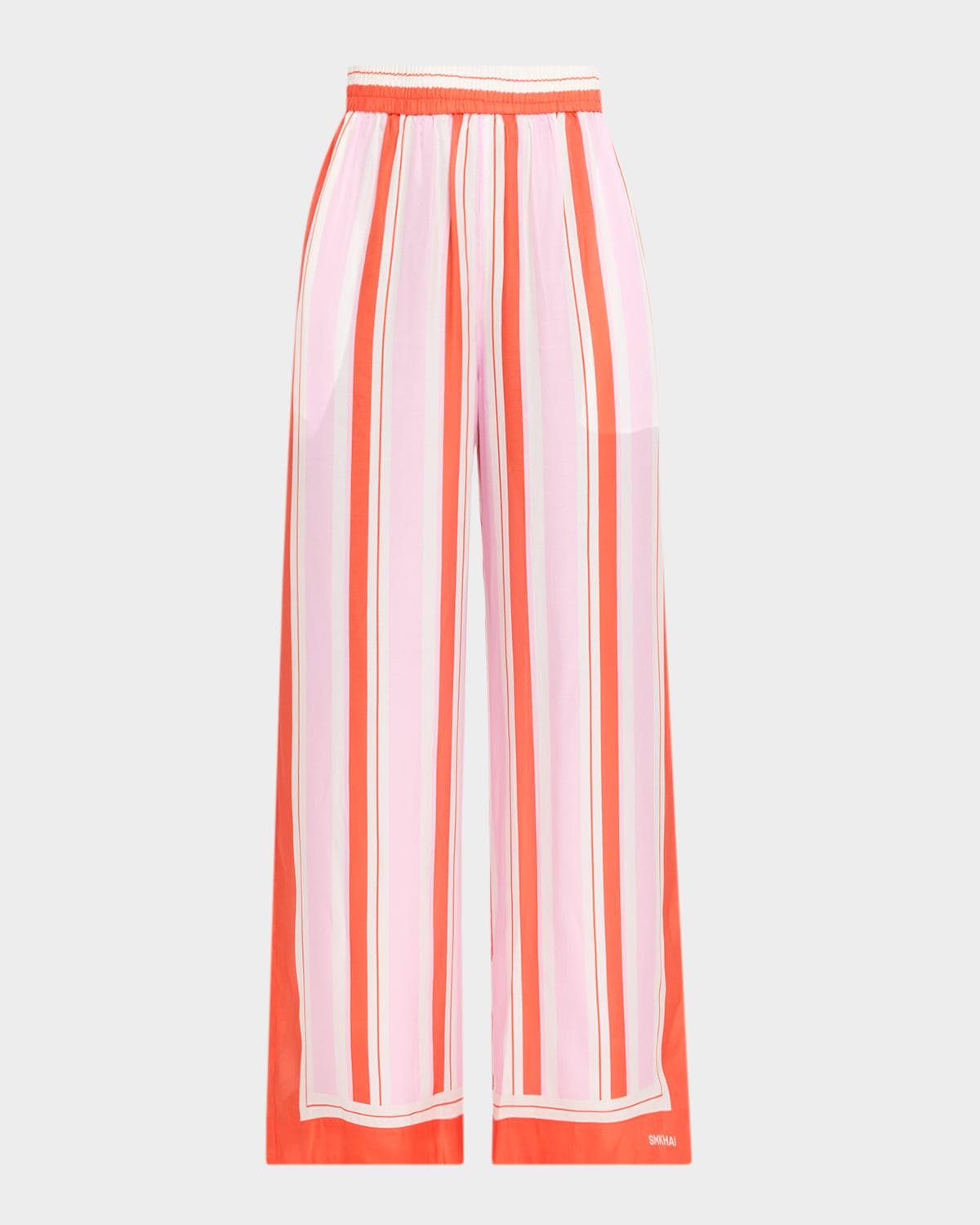 SIMKHAI Zuna Striped Straight-Leg Pants