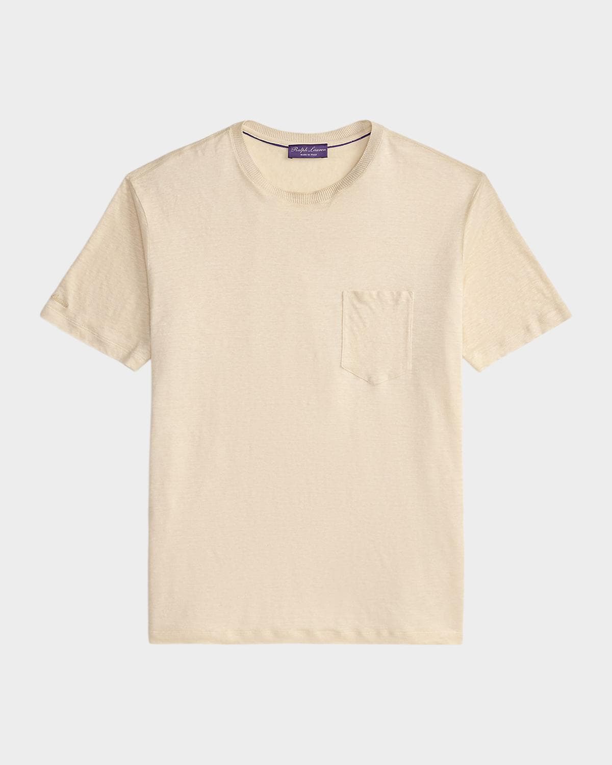 Ralph Lauren Purple Label Men's Linen Jersey Pocket T-Shirt