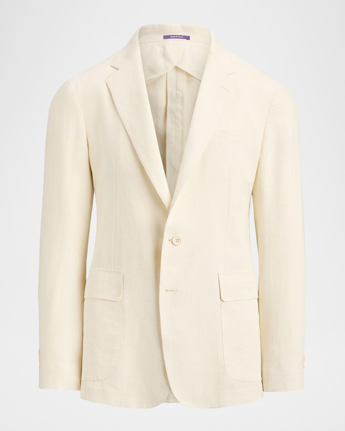 Ralph Lauren Purple Label Men's Hadley Hand-Tailored Linen Suit Jacket