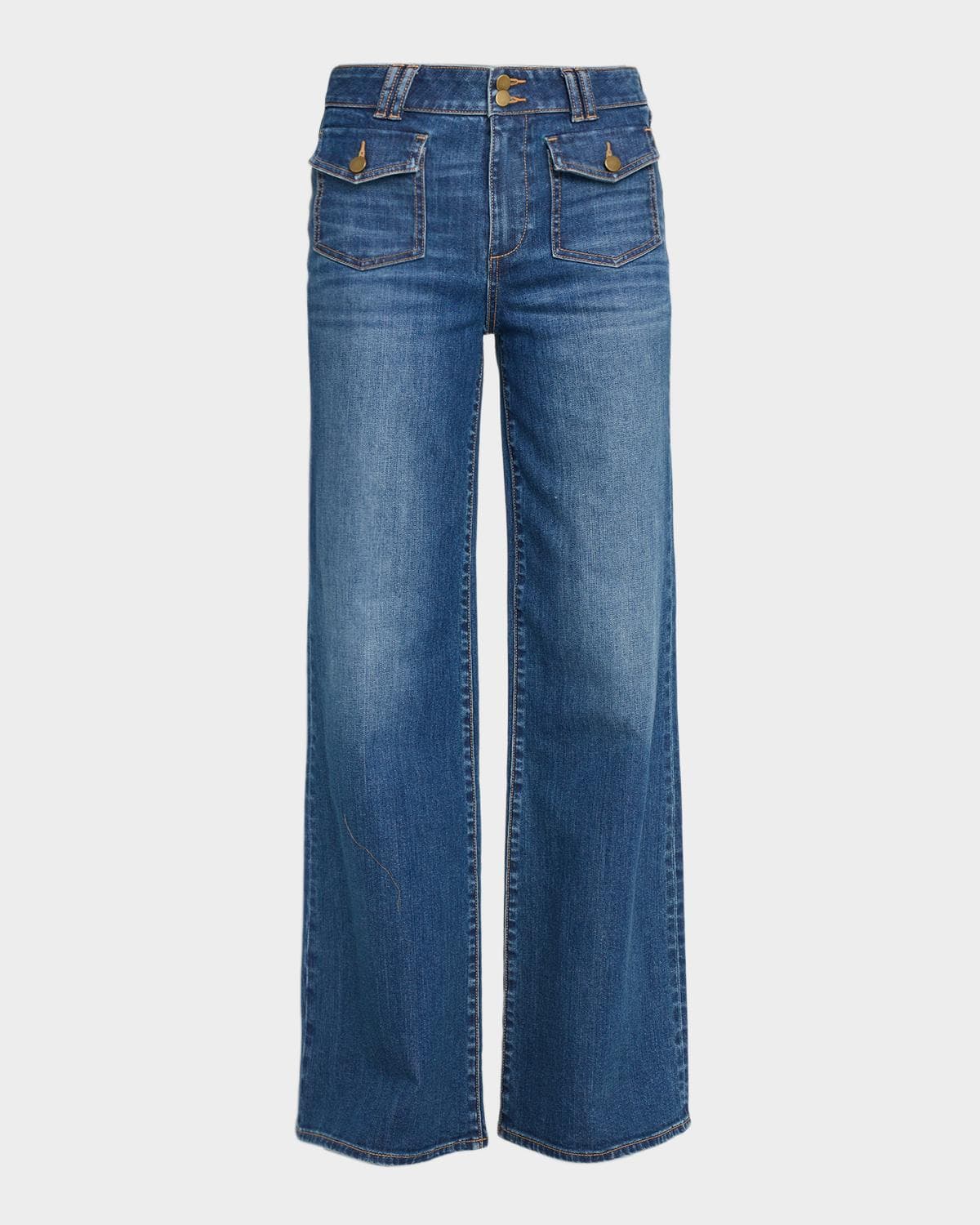 Ramy Brook Fay High-Rise Wide Leg Jeans