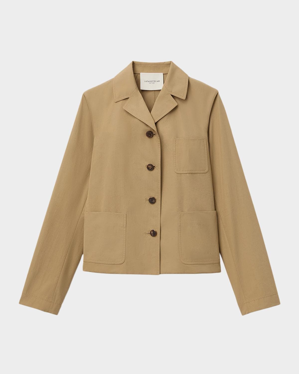 Lafayette 148 New York Organic Cotton Poplin Jacket