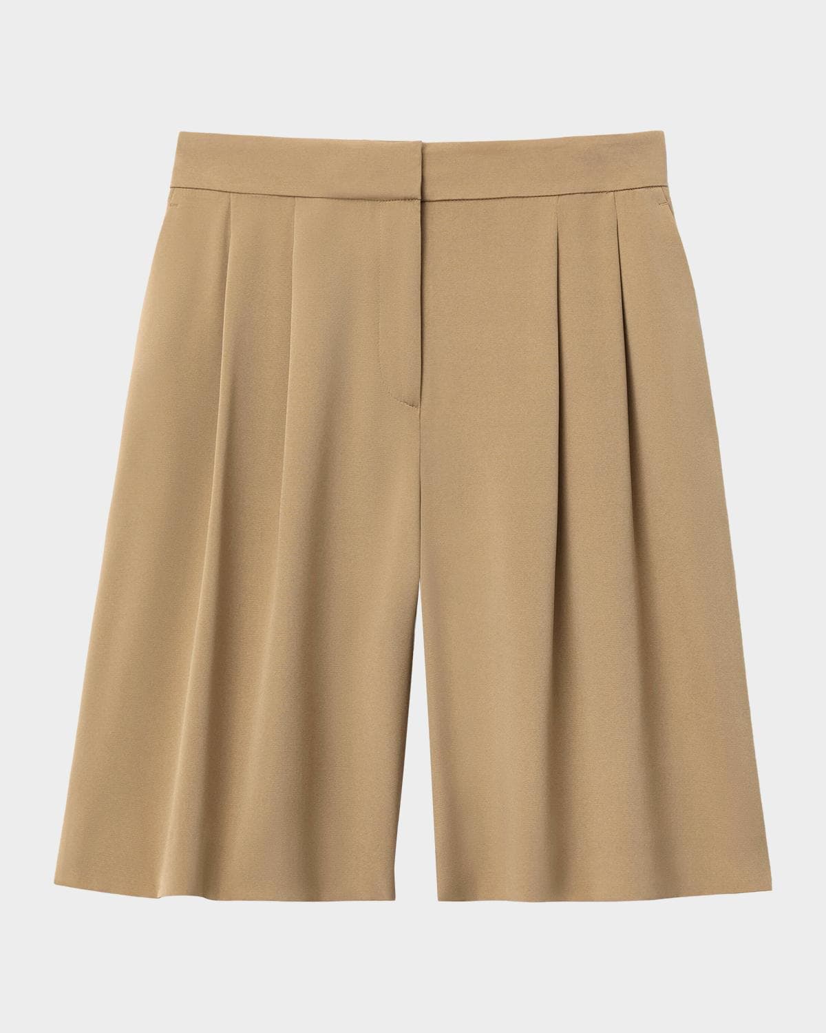 Lafayette 148 New York Sutton Wide-Leg Silk Georgette Shorts