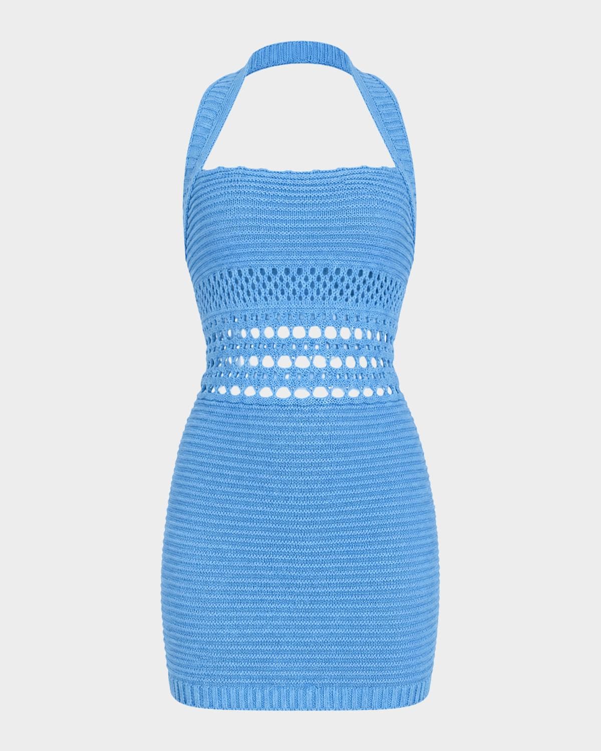 Retrofête Ronni Metallic Crochet Mini Dress