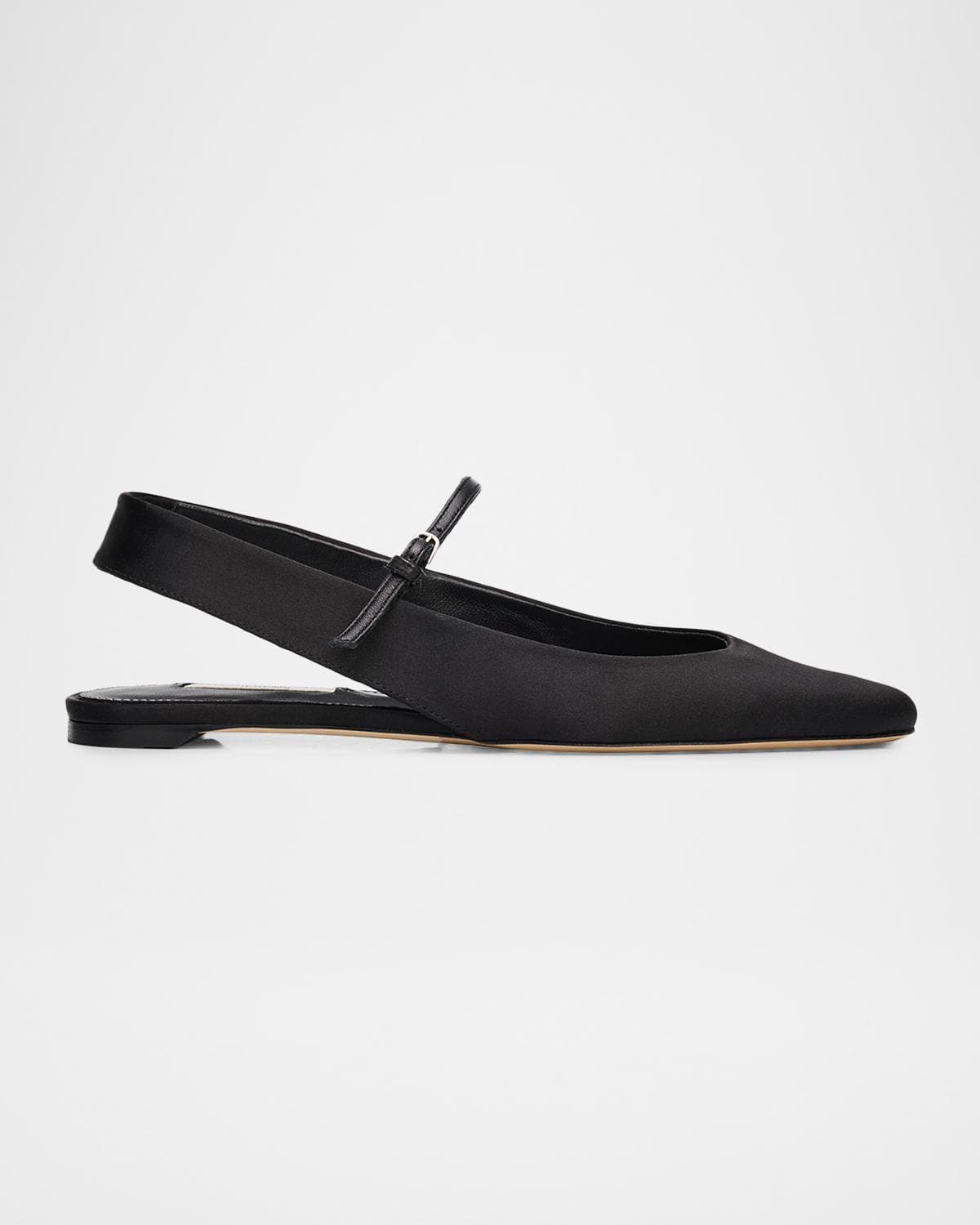 Toteme Slingback Satin Mary Jane Flats