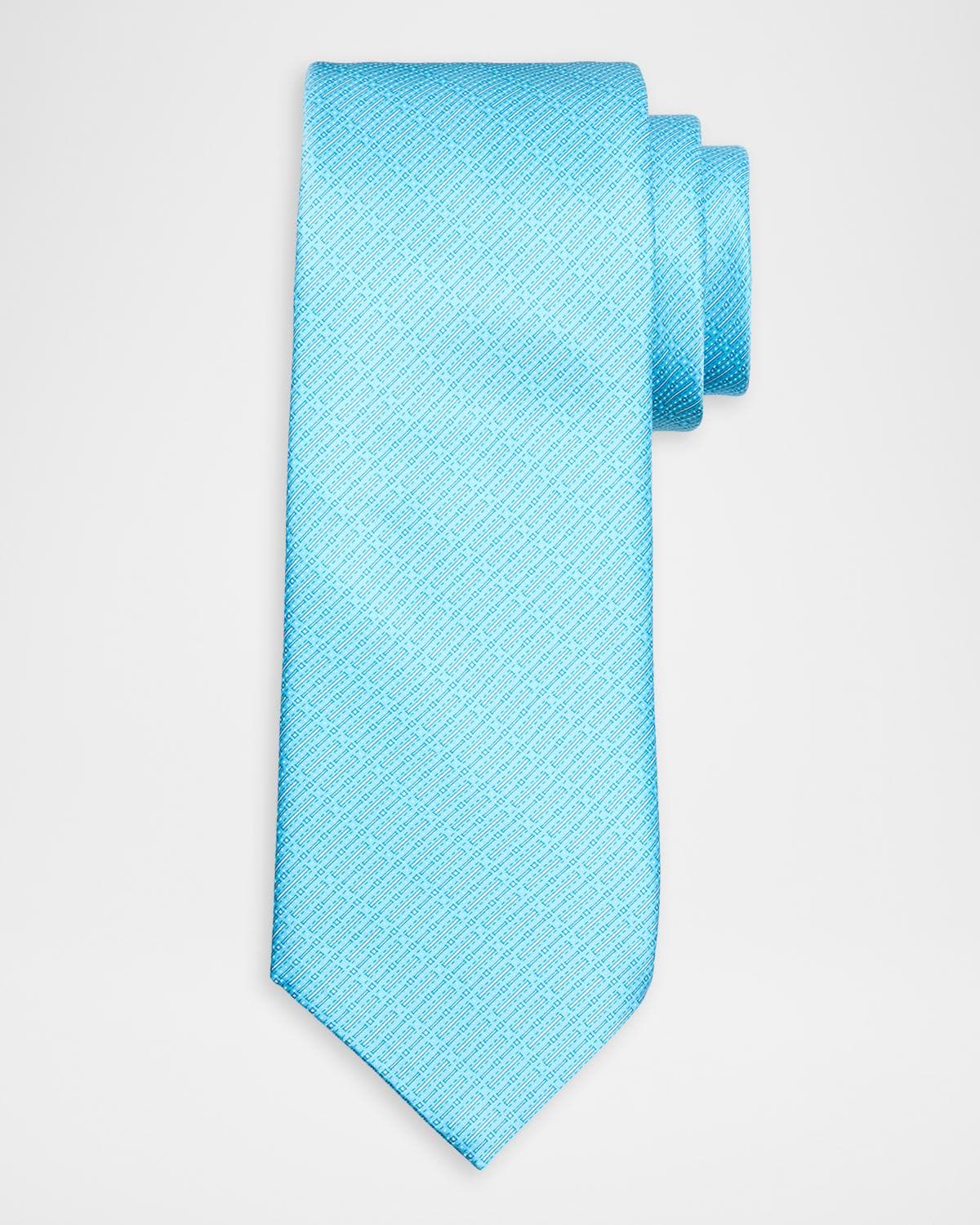 Stefano Ricci Men's Dotted Line Silk Jacquard Tie
