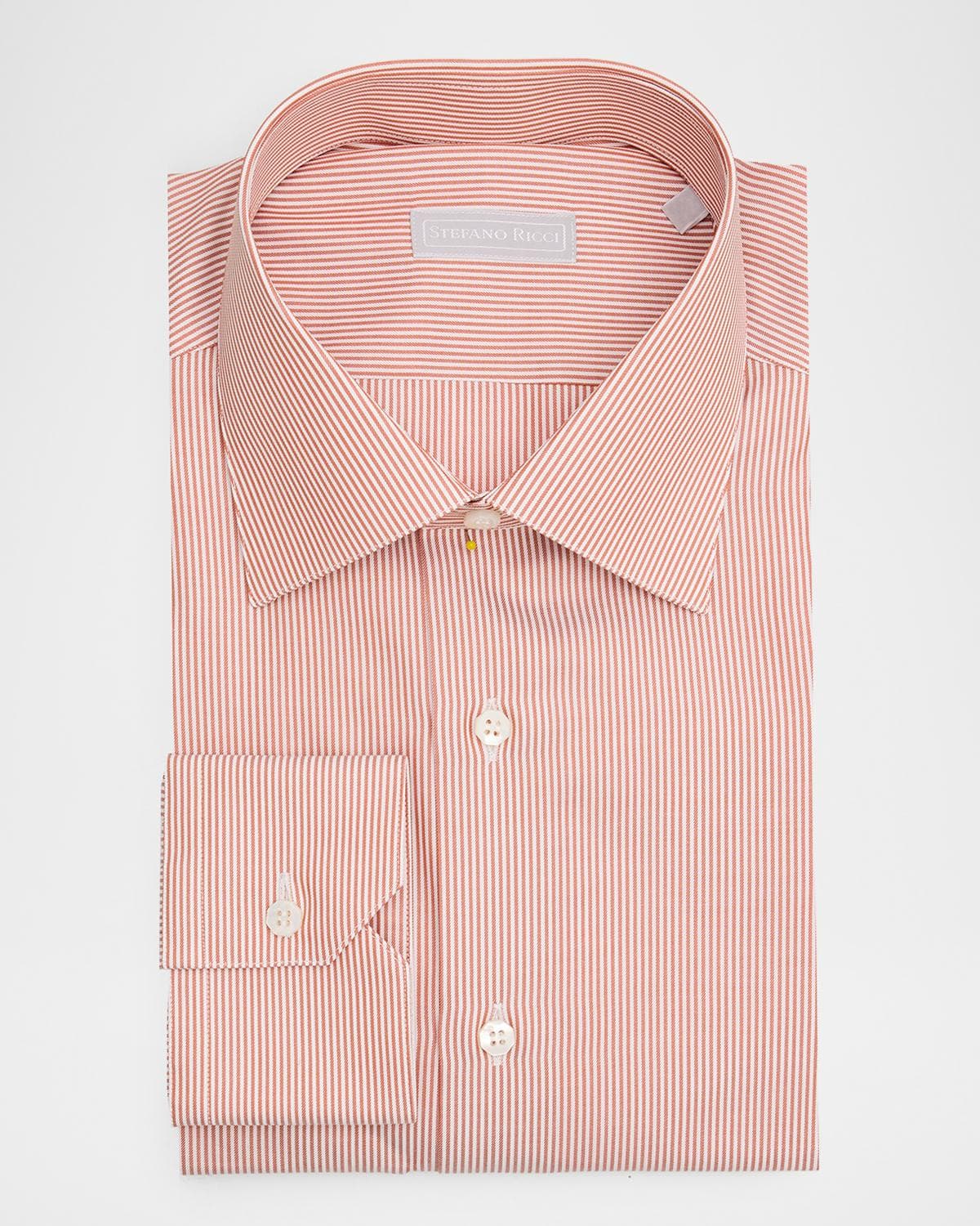 Stefano Ricci Men's Cotton Bicolor Stripe Dress Shirt