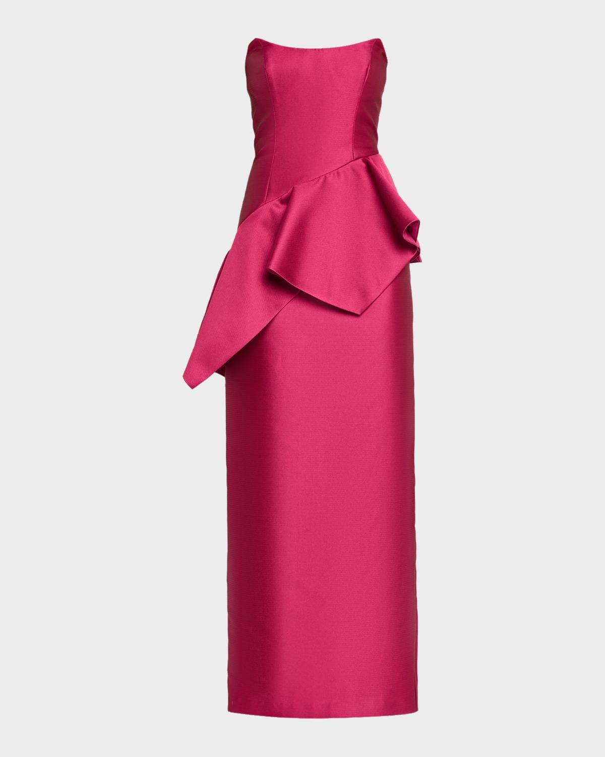 Aidan Mattox Pebble Gazar Strapless Gown