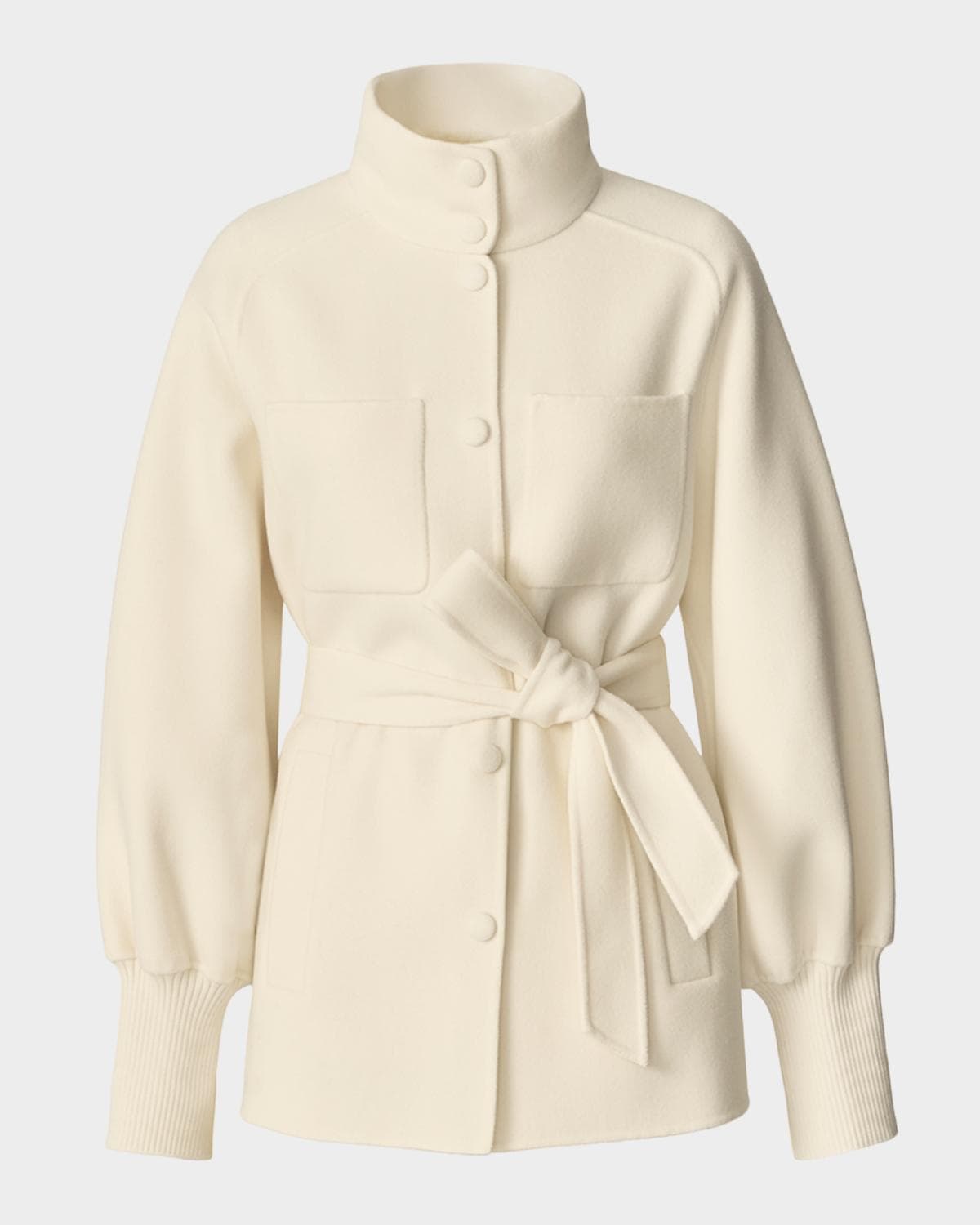 Mackage Shania Belted Double-Face Wool Jacket