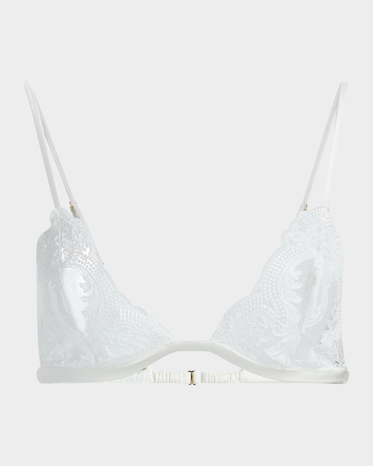 Kiki De Montparnasse Voltaire Embroidered Lace Triangle Bra · MEDIUM
