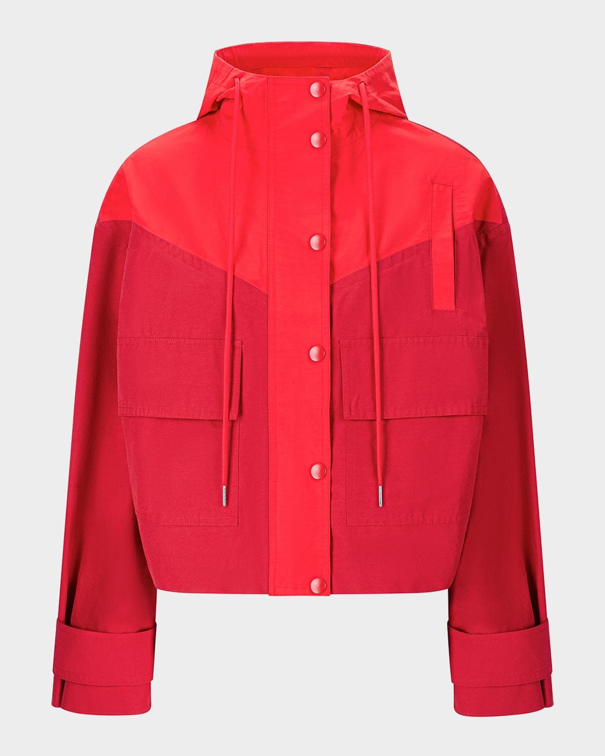 STAUD Alta Hooded Peplum Jacket