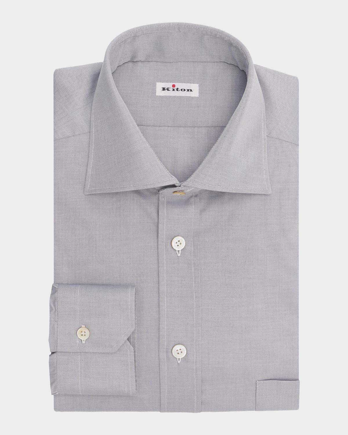 Kiton Cotton Button-Front Shirt