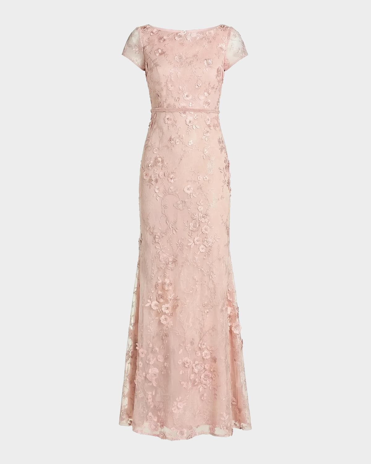 Mac Duggal Beaded & Embroidered Lace Gown