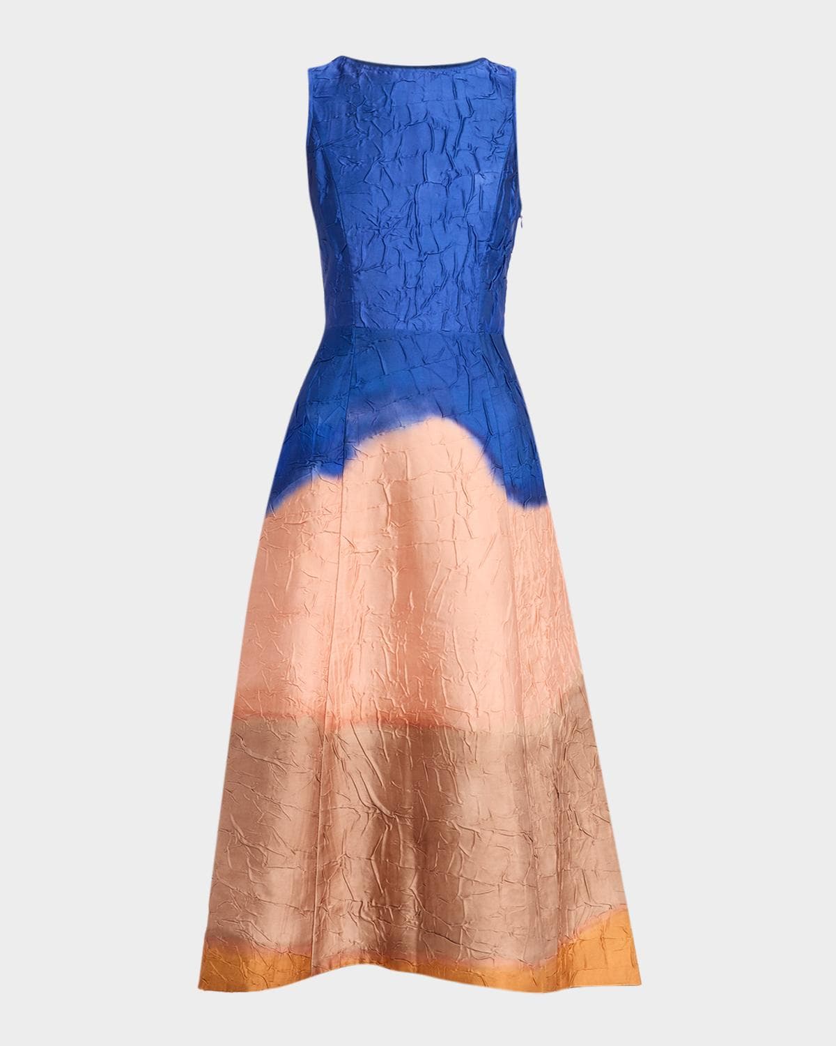 Ulla Johnson x Helen Frankenthaler Georgia Crinkled Satin Midi Dress