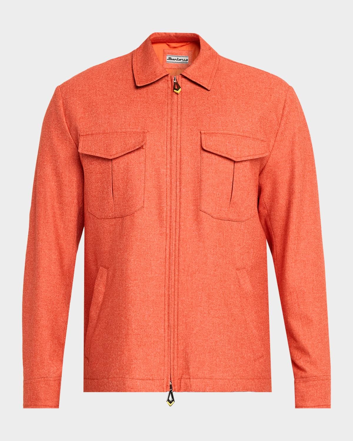 Sartorio Men's Cotton Houndstooth Full-Zip Blouson
