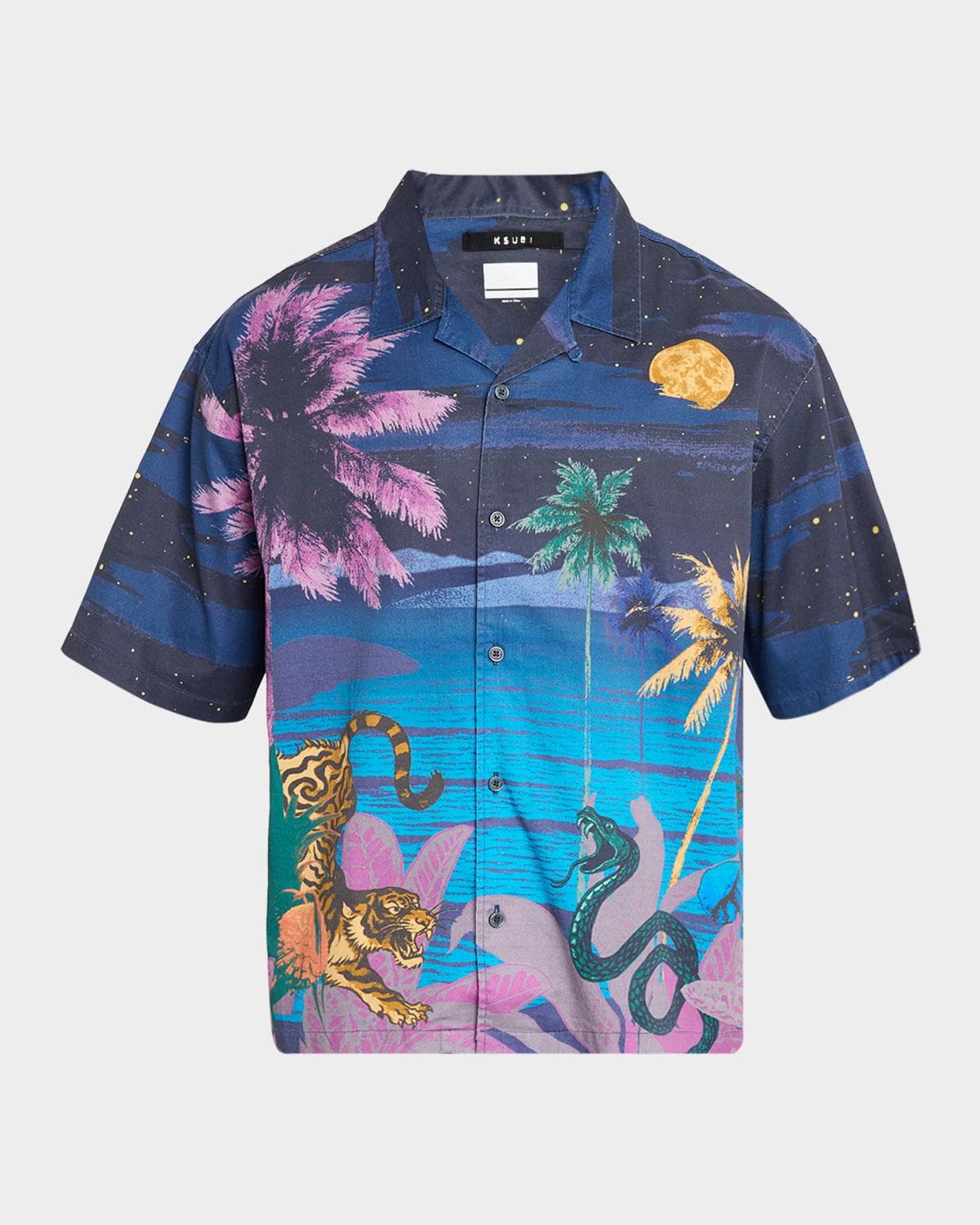 Ksubi Men's Moonlight Cotton Short-Sleeve Shirt